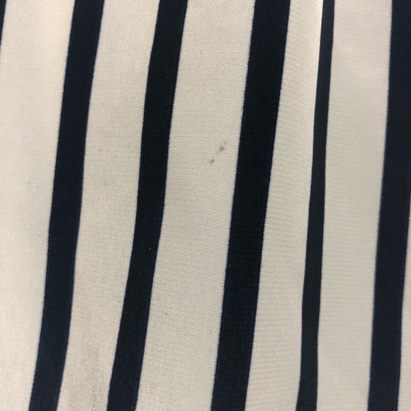 BCX Blue and White Stripe Open Blazer size M - Picture 6 of 7